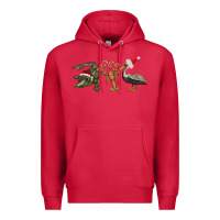 Cardinal Christmas alligator pelican crawfish Premium Hoodie - BarkalooDesign