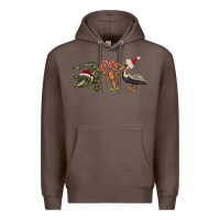 Coffee Christmas alligator pelican crawfish Premium Hoodie - BarkalooDesign