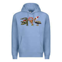 Colony Blue Christmas alligator pelican crawfish Premium Hoodie - BarkalooDesign