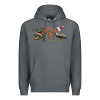 Rock Christmas alligator pelican crawfish Premium Hoodie - BarkalooDesign