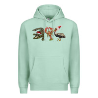 Seafoam Christmas alligator pelican crawfish Premium Hoodie - BarkalooDesign