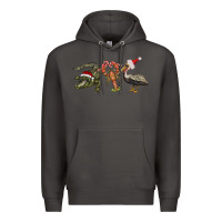 Smoke Christmas alligator pelican crawfish Premium Hoodie - BarkalooDesign