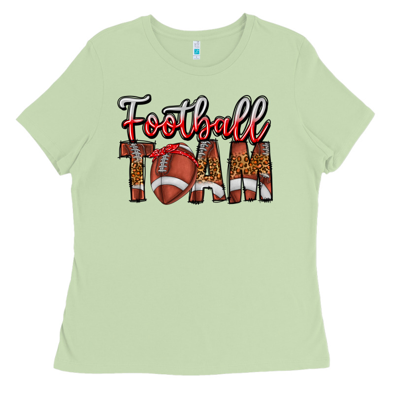 Football Team Ladies Tee by CowhideDigitalArt | Teevron