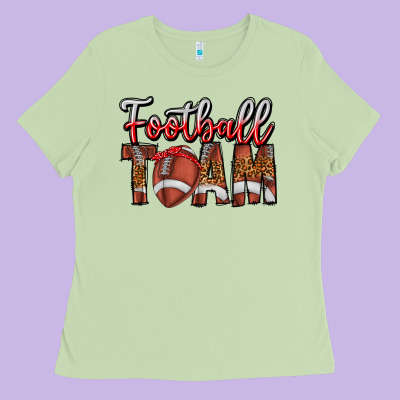 Football Team Ladies Tee Designed By Cowhidedigitalart