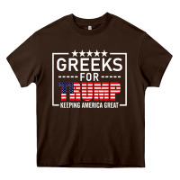 Chocolate Brown greeks for trump conservative gift trump 2020 re election t shirt Heavy Core Tee - linhVisuals