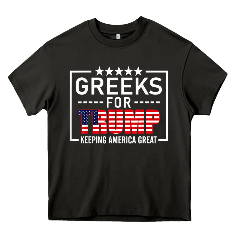 Greeks For Trump Conservative Gift Trump 2020 Re Election T Shirt Heavy Core Tee by linhVisuals | Teevron