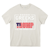 Cream greeks for trump conservative gift trump 2020 re election t shirt Heavy Core Tee - linhVisuals