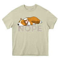 Mossy nope lazy corgi Heavy Core Tee - linhVisuals