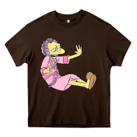 Chocolate Brown moe Heavy Core Tee - linhVisuals