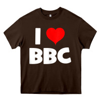 Chocolate Brown i love bbc tank top Heavy Core Tee - linhVisuals