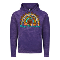 Cloud Purple Happy thanksgiving rainbow Vintage Hoodie - Artiststas
