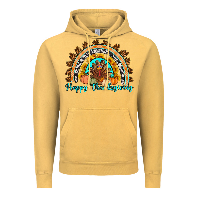 Happy Thanksgiving Rainbow Vintage Hoodie by Artiststas | Teevron