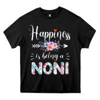 Black happiness is being a noni ever women floral decor Heavy Core Tee - linhVisuals