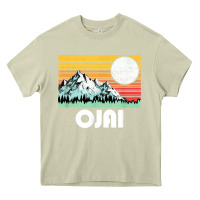Mossy ojai california mountains & sun retro 80s graphic Heavy Core Tee - linhVisuals