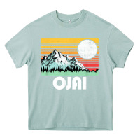 Arona ojai california mountains & sun retro 80s graphic Heavy Core Tee - linhVisuals