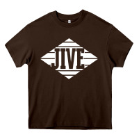 Chocolate Brown jive records Heavy Core Tee - linhVisuals