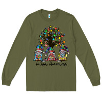 Army Green autism awarenes Long Sleeve Tee - SublimationCraftShop