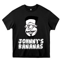 Black johnny's bananas Heavy Core Tee - linhVisuals