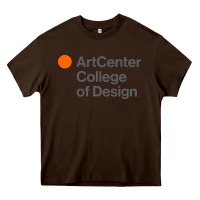 Chocolate Brown artcenter, college design Heavy Core Tee - linhVisuals