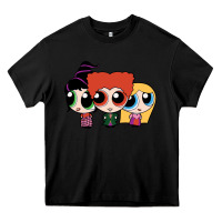 Black power puff girls Heavy Core Tee - linhVisuals