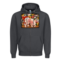 Smoke christmas pigs Zipper Hoodie - Jasminsmagicworld