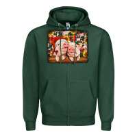 Sports Green christmas pigs Zipper Hoodie - Jasminsmagicworld