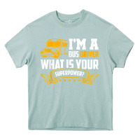 Arona i'm a bus driver what is your superpower driving school bus t shirt Heavy Core Tee - linhVisuals