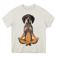 Cream yoga fitness bluetick coonhound dog 363 bodybuilding Heavy Core Tee - linhVisuals