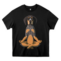 Black yoga fitness bluetick coonhound dog 363 bodybuilding Heavy Core Tee - linhVisuals