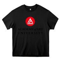 Black academy of art, college design Heavy Core Tee - linhVisuals