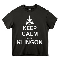 Asphalt keep calm and klingon Heavy Core Tee - linhVisuals