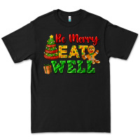 Black be merry eat well Premium Tee - FaDigitalArtStudio