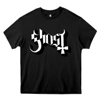Black ghost Heavy Core Tee - linhVisuals