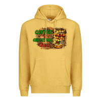 Antique Gold coffee and christmas cheer Premium Hoodie - RanaPortraitStore