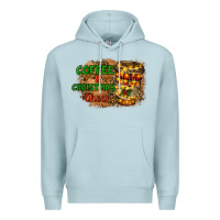 Blue Mist coffee and christmas cheer Premium Hoodie - RanaPortraitStore