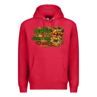 Cardinal coffee and christmas cheer Premium Hoodie - RanaPortraitStore
