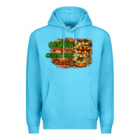 Ocean Blue coffee and christmas cheer Premium Hoodie - RanaPortraitStore