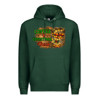 Sports Green coffee and christmas cheer Premium Hoodie - RanaPortraitStore
