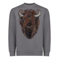 Storm american bison Heavyweight Sweatshirt - RanaPortraitStore