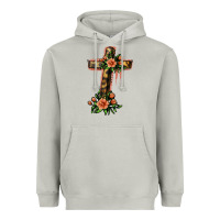 Moon Dust Flower Cross Heavyweight Hoodie - Jasminsmagicworld
