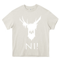 Cream knights who say ni Heavy Core Tee - linhVisuals