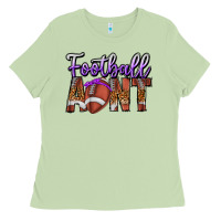 Matcha Football Aunt Ladies Tee - CowhideDigitalArt