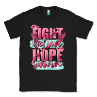 Black fight believe hope survive cancer awareness Classic Tee - FaDigitalArtStudio