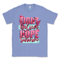 Colony Blue fight believe hope survive cancer awareness Classic Tee - FaDigitalArtStudio