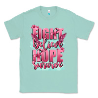 Seafoam fight believe hope survive cancer awareness Classic Tee - FaDigitalArtStudio