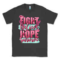 Smoke fight believe hope survive cancer awareness Classic Tee - FaDigitalArtStudio
