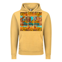 Vintage Mustard Happy Thanksgiving Vintage Hoodie - Artiststas