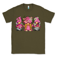 Army Green breast cancer gnome Classic Tee - BarkalooDesign