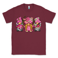 Burgundy breast cancer gnome Classic Tee - BarkalooDesign