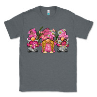 Charcoal Heather breast cancer gnome Classic Tee - BarkalooDesign